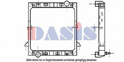 AKS DASIS 400010t -  Радиатор, охлаждение двигателя